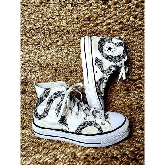 Converse Taylor Swift Reputation Era Snake Van Halen Sneakers Women's 11, Mens 9 - Picture 2 of 12